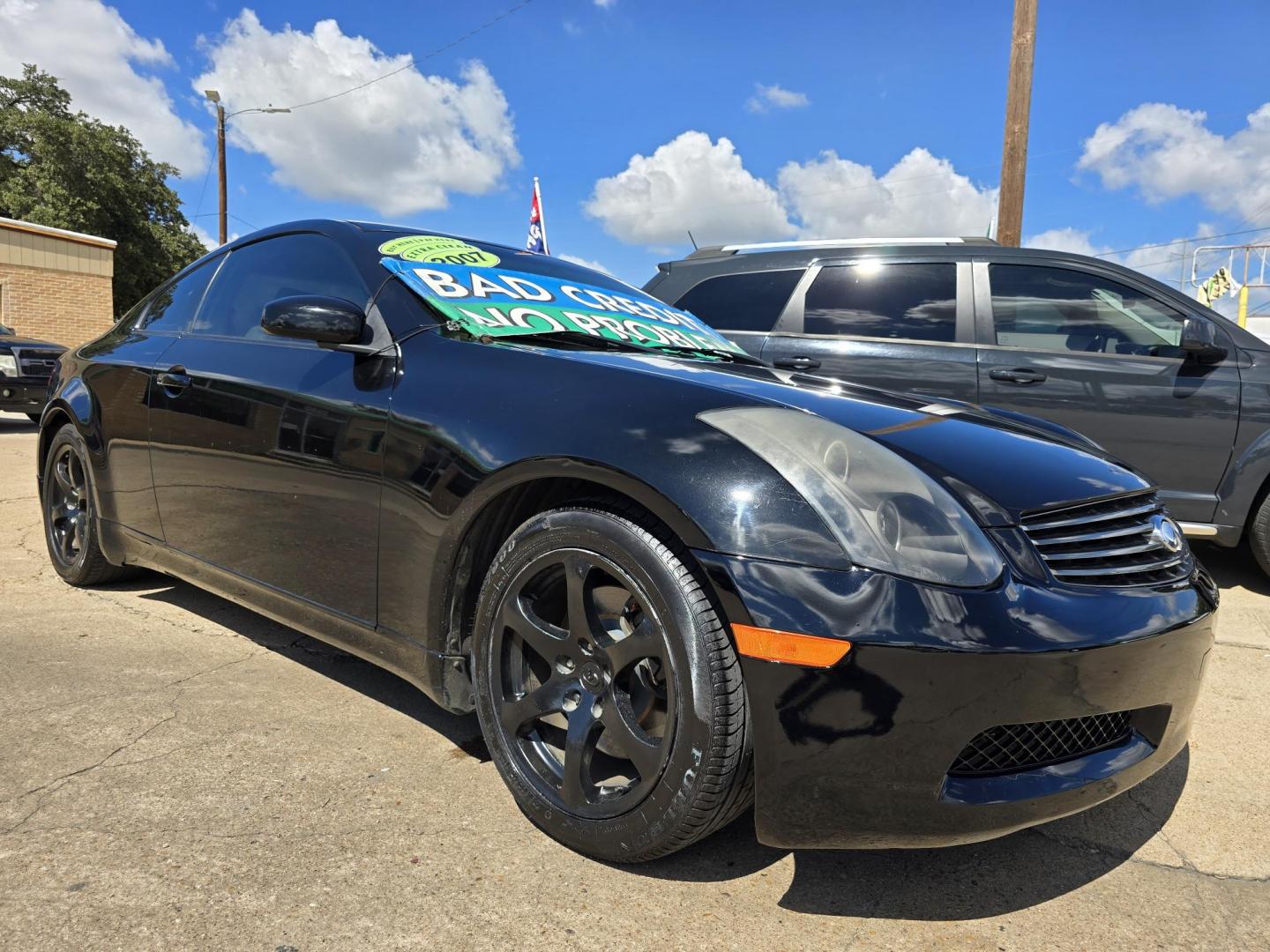 2007 BLACK /BEIGE LEATHER Infiniti G35 Coupe (JNKCV54E37M) with an 3.5L V6 DOHC 24V engine, 5-Speed Automatic Overdrive transmission, located at 2660 S.Garland Avenue, Garland, TX, 75041, (469) 298-3118, 32.885551, -96.655602 - Welcome to DallasAutos4Less, one of the Premier BUY HERE PAY HERE Dealers in the North Dallas Area. We specialize in financing to people with NO CREDIT or BAD CREDIT. We need proof of income, proof of residence, and a ID. Come buy your new car from us today!! This is a very well cared for 2007 IN - Photo#1