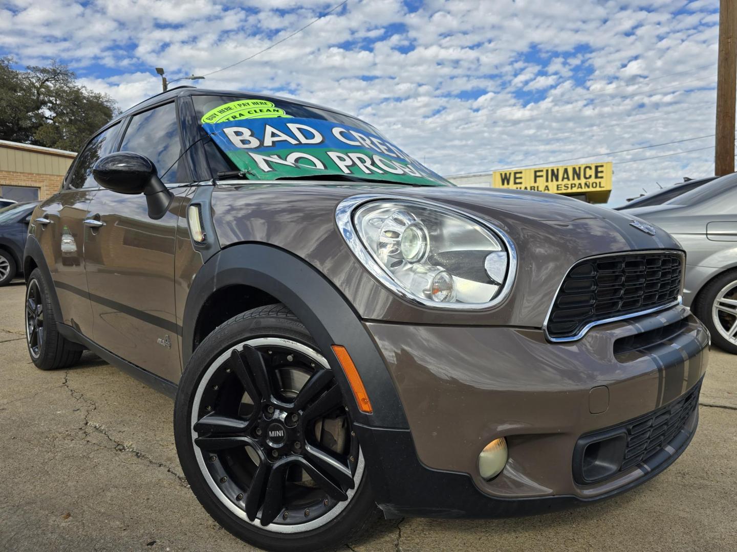 2011 BROWN Mini Cooper S ALL4 COUNTRYMAN (WMWZC5C59BW) with an 1.6L L4 DOHC 16V TURBO engine, AUTO transmission, located at 2660 S.Garland Avenue, Garland, TX, 75041, (469) 298-3118, 32.885551, -96.655602 - Photo#0