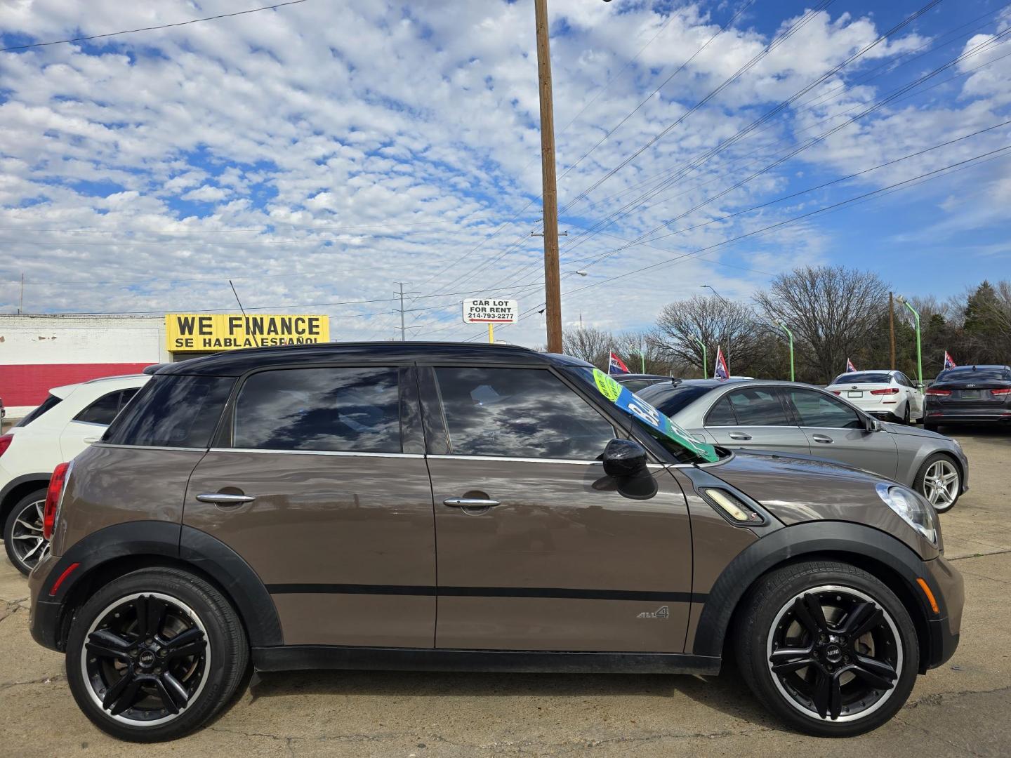 2011 BROWN Mini Cooper S ALL4 COUNTRYMAN (WMWZC5C59BW) with an 1.6L L4 DOHC 16V TURBO engine, AUTO transmission, located at 2660 S.Garland Avenue, Garland, TX, 75041, (469) 298-3118, 32.885551, -96.655602 - Photo#2