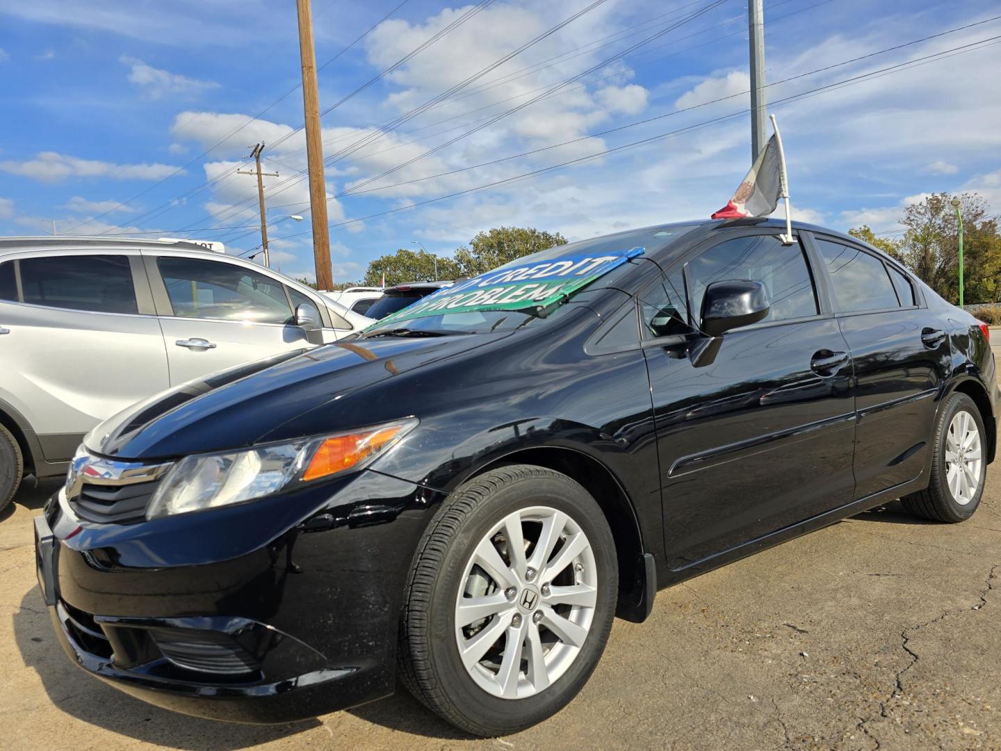 2012 BLACK Honda Civic EX-L (19XFB2F92CE) with an 1.8L L4 SOHC 16V engine, 5-Speed Automatic transmission, located at 2660 S.Garland Avenue, Garland, TX, 75041, (469) 298-3118, 32.885551, -96.655602 - Photo#6