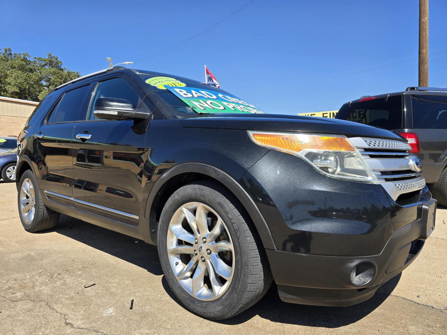 2013 BLACK Ford Explorer XLT (1FM5K7D83DG) with an 3.5L V6 DOHC 24V engine, 6-Speed Automatic transmission, located at 2660 S.Garland Avenue, Garland, TX, 75041, (469) 298-3118, 32.885551, -96.655602 - Photo#1