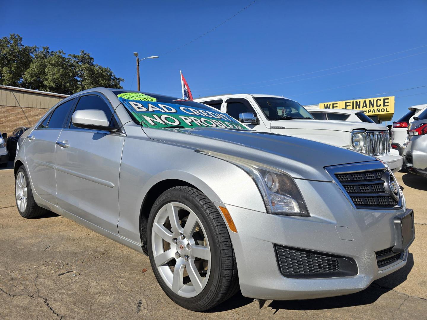 2013 SILVER Cadillac ATS (1G6AA5RAXD0) with an 2.5L L4 DOHC 16V engine, 6-Speed Automatic transmission, located at 2660 S.Garland Avenue, Garland, TX, 75041, (469) 298-3118, 32.885551, -96.655602 - Welcome to DallasAutos4Less, one of the Premier BUY HERE PAY HERE Dealers in the North Dallas Area. We specialize in financing to people with NO CREDIT or BAD CREDIT. We need proof of income, proof of residence, and a ID. Come buy your new car from us today!! This is a Loaded 2013 CADILLAC ATS 2. - Photo#1