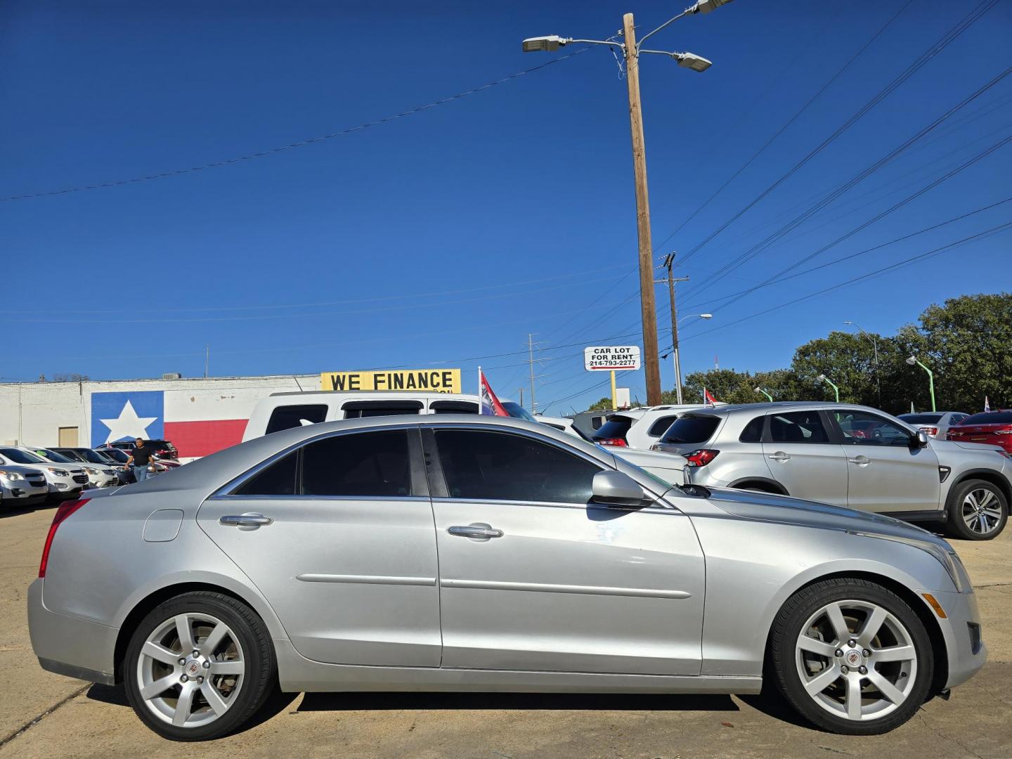 2013 SILVER Cadillac ATS (1G6AA5RAXD0) with an 2.5L L4 DOHC 16V engine, 6-Speed Automatic transmission, located at 2660 S.Garland Avenue, Garland, TX, 75041, (469) 298-3118, 32.885551, -96.655602 - Welcome to DallasAutos4Less, one of the Premier BUY HERE PAY HERE Dealers in the North Dallas Area. We specialize in financing to people with NO CREDIT or BAD CREDIT. We need proof of income, proof of residence, and a ID. Come buy your new car from us today!! This is a Loaded 2013 CADILLAC ATS 2. - Photo#2