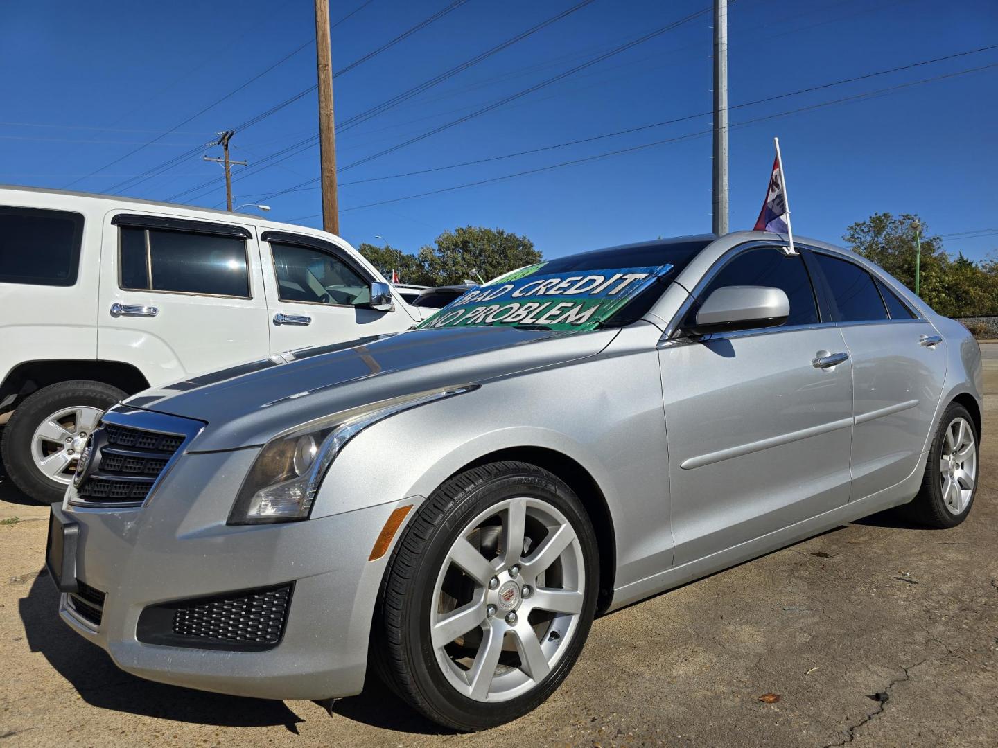 2013 SILVER Cadillac ATS (1G6AA5RAXD0) with an 2.5L L4 DOHC 16V engine, 6-Speed Automatic transmission, located at 2660 S.Garland Avenue, Garland, TX, 75041, (469) 298-3118, 32.885551, -96.655602 - Welcome to DallasAutos4Less, one of the Premier BUY HERE PAY HERE Dealers in the North Dallas Area. We specialize in financing to people with NO CREDIT or BAD CREDIT. We need proof of income, proof of residence, and a ID. Come buy your new car from us today!! This is a Loaded 2013 CADILLAC ATS 2. - Photo#7