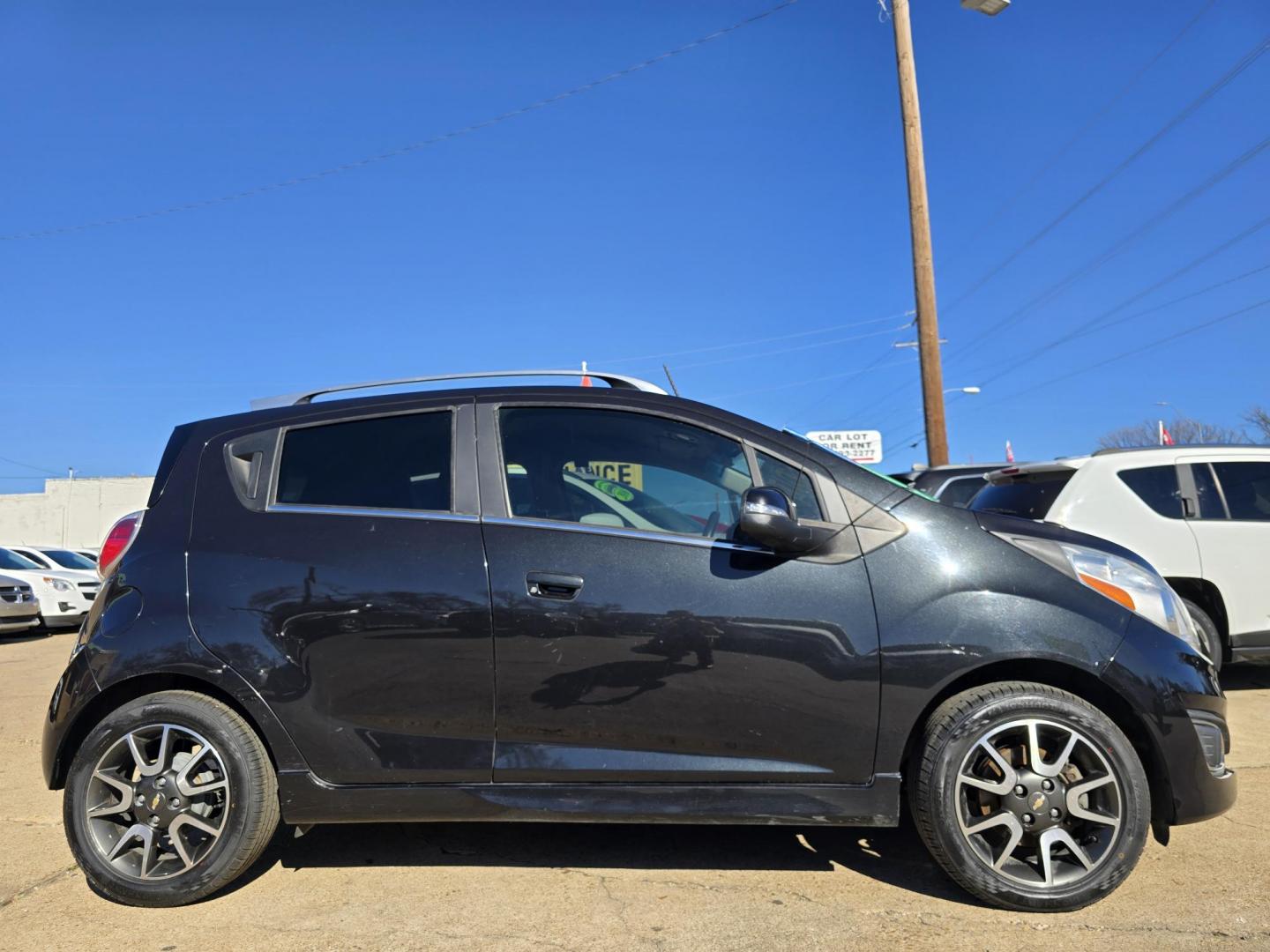 2013 BLUE Chevrolet Spark 1LT Auto (KL8CD6S91DC) with an 1.2L L4 16V DOHC engine, 4-Speed Automatic transmission, located at 2660 S.Garland Avenue, Garland, TX, 75041, (469) 298-3118, 32.885551, -96.655602 - Photo#2