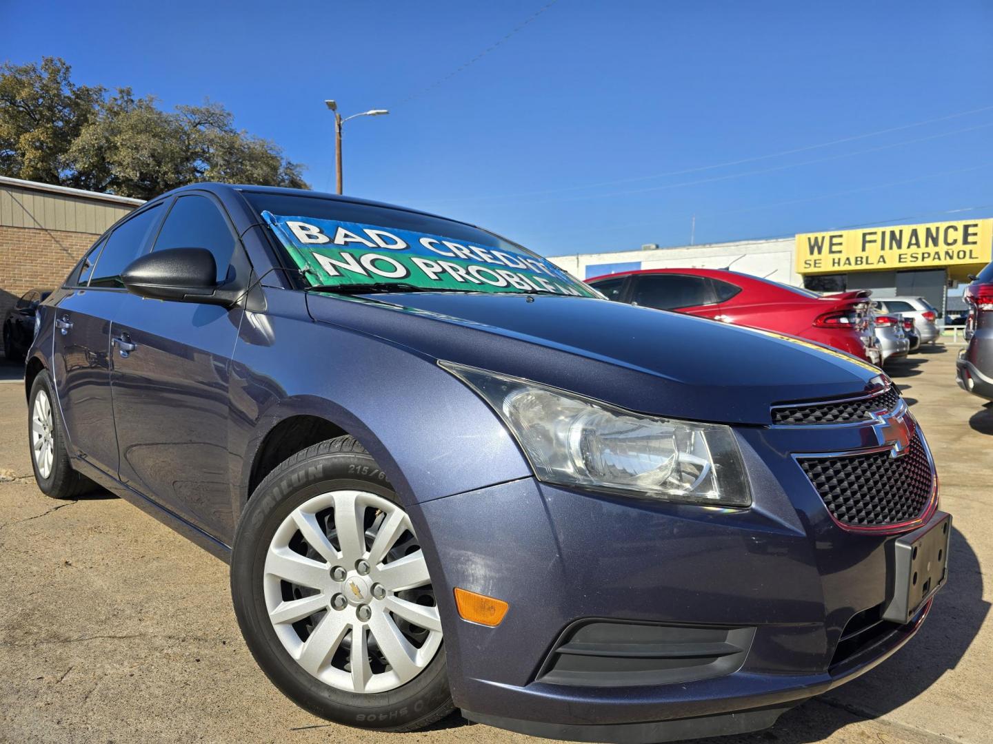 2014 BLUE Chevrolet Cruze LS (1G1PA5SG0E7) with an 1.8L L4 DOHC 16V engine, 6-Speed Automatic transmission, located at 2660 S.Garland Avenue, Garland, TX, 75041, (469) 298-3118, 32.885551, -96.655602 - Photo#0