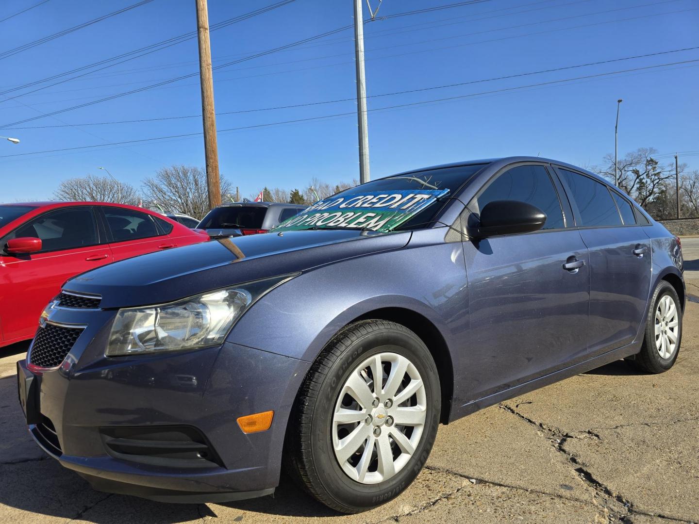 2014 BLUE Chevrolet Cruze LS (1G1PA5SG0E7) with an 1.8L L4 DOHC 16V engine, 6-Speed Automatic transmission, located at 2660 S.Garland Avenue, Garland, TX, 75041, (469) 298-3118, 32.885551, -96.655602 - Photo#7