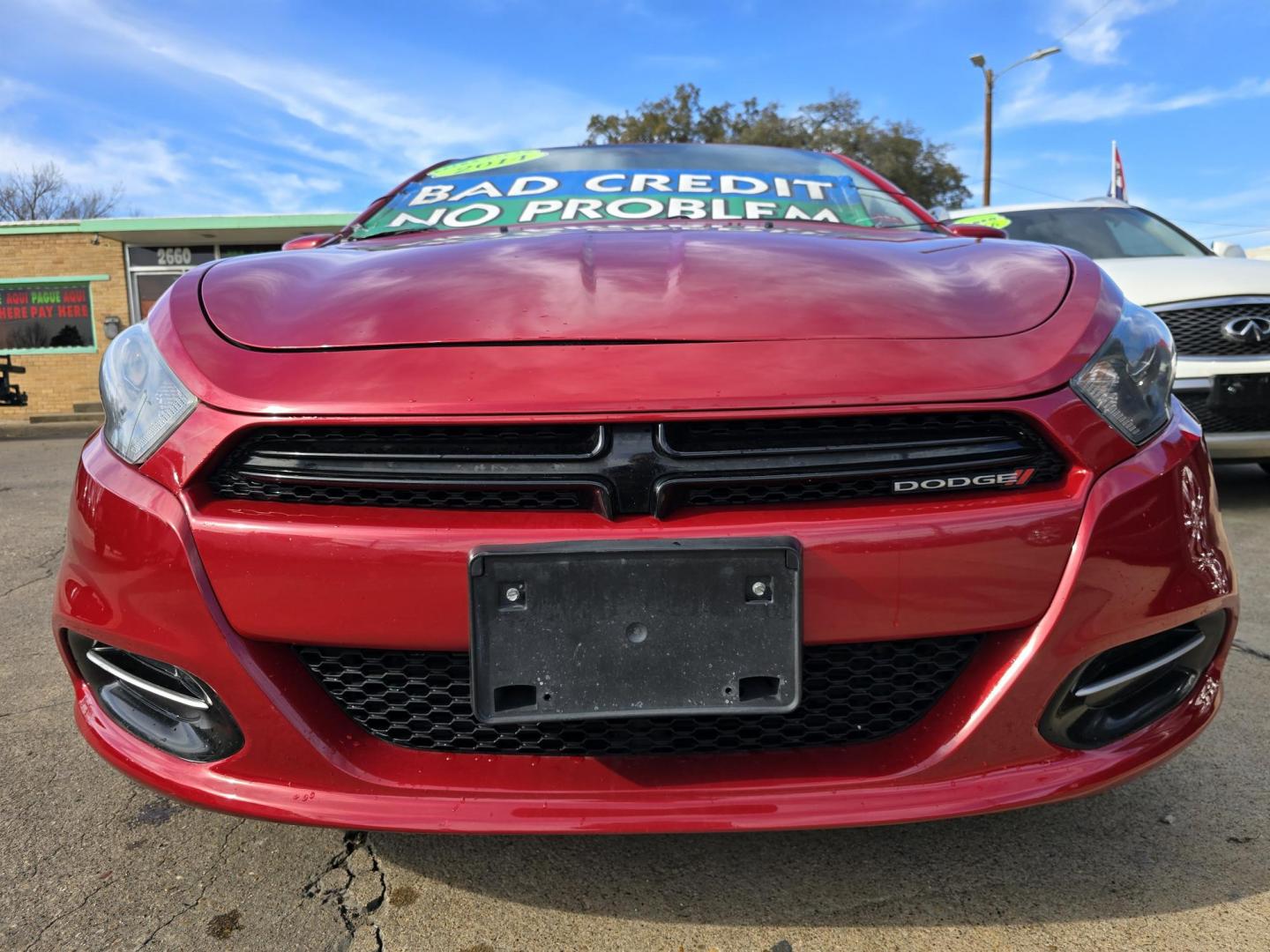 2014 RED /BLACK Dodge Dart SXT (1C3CDFBB4ED) with an 2.4L L4 DOHC 16V engine, AUTO transmission, located at 2660 S.Garland Avenue, Garland, TX, 75041, (469) 298-3118, 32.885551, -96.655602 - Welcome to DallasAutos4Less, one of the Premier BUY HERE PAY HERE Dealers in the North Dallas Area. We specialize in financing to people with NO CREDIT or BAD CREDIT. We need proof of income, proof of residence, and a ID. Come buy your new car from us today!! This is a very clean 2014 DODGE DART - Photo#9