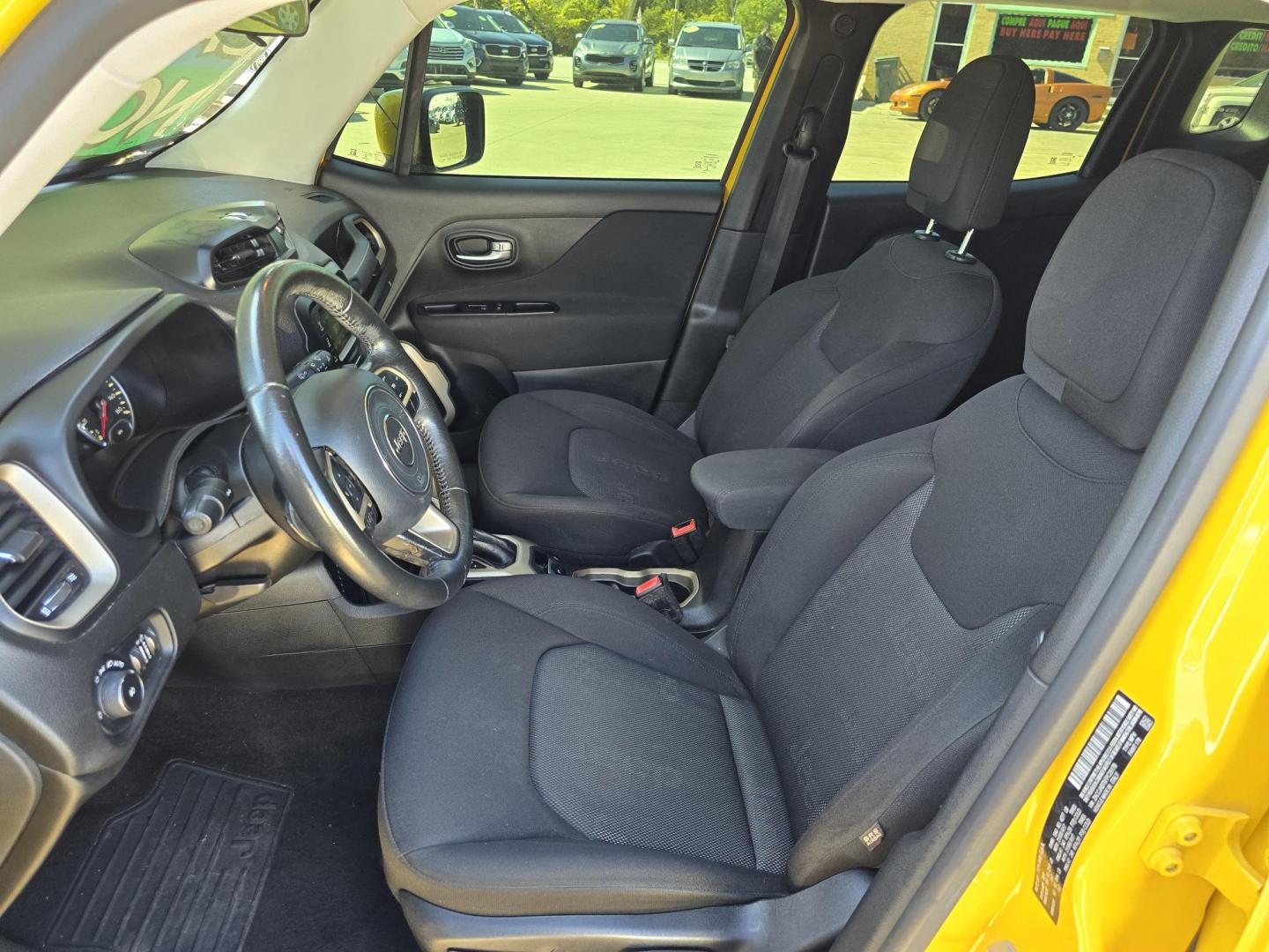 2015 YELLOW Jeep Renegade Latitude (ZACCJABT6FP) with an 2.4L L4 engine, AUTO transmission, located at 2660 S.Garland Avenue, Garland, TX, 75041, (469) 298-3118, 32.885551, -96.655602 - Photo#11