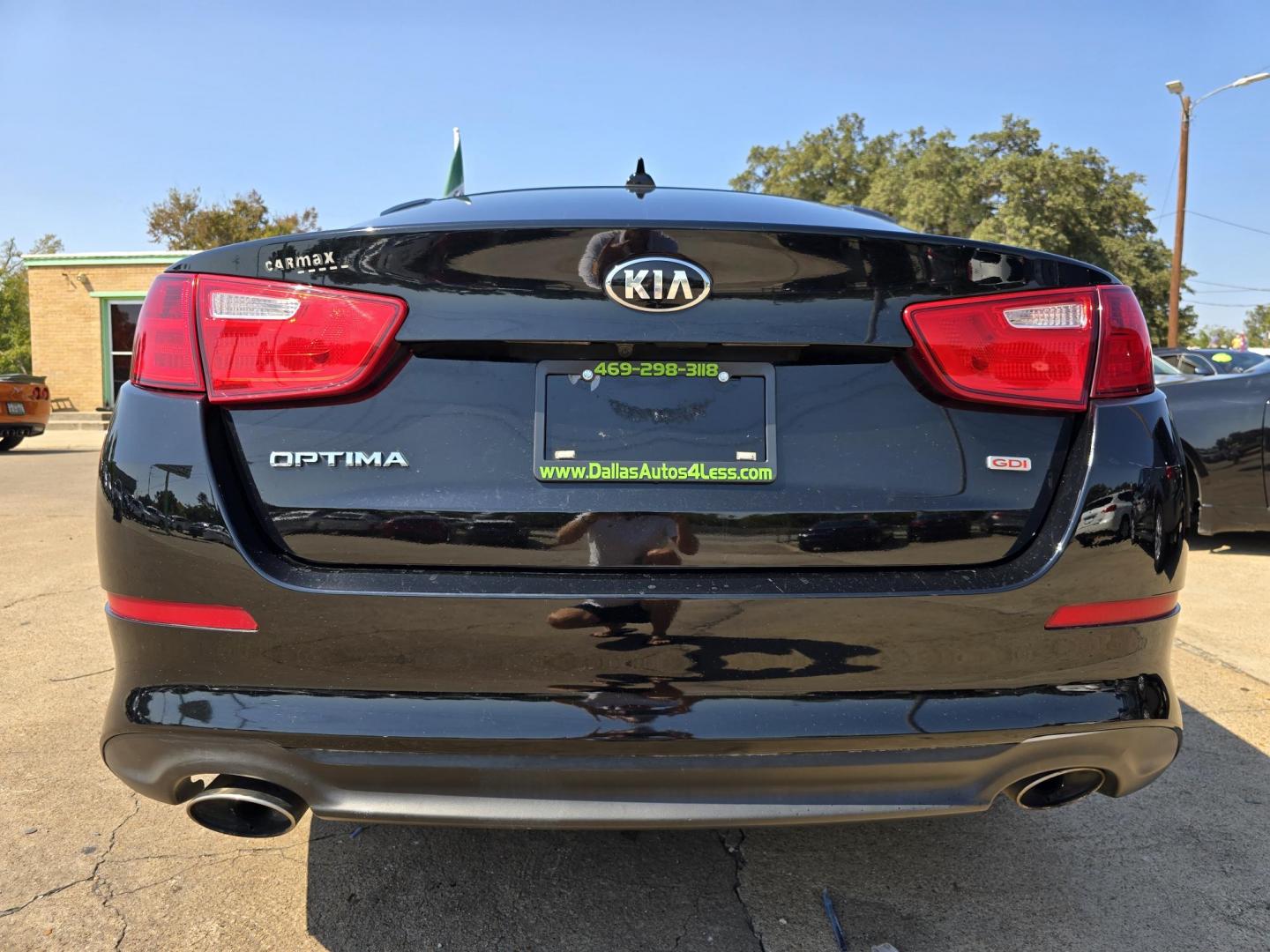 2015 BLACK Kia Optima LX (5XXGM4A73FG) with an 2.4L L4 DOHC 16V engine, 6-Speed Automatic transmission, located at 2660 S.Garland Avenue, Garland, TX, 75041, (469) 298-3118, 32.885551, -96.655602 - Photo#4