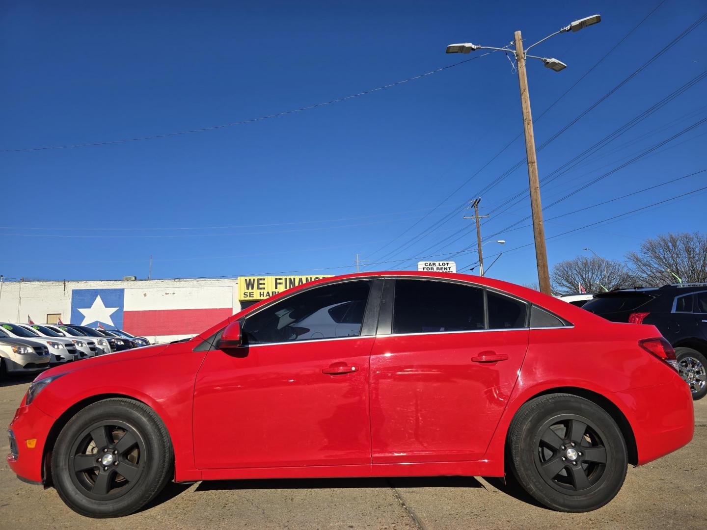 2015 RED /BLACK Chevrolet Cruze 1LT (1G1PC5SB0F7) with an 1.4L L4 DOHC 16V TURBO engine, 6-Speed Automatic transmission, located at 2660 S.Garland Avenue, Garland, TX, 75041, (469) 298-3118, 32.885551, -96.655602 - Welcome to DallasAutos4Less, one of the Premier BUY HERE PAY HERE Dealers in the North Dallas Area. We specialize in financing to people with NO CREDIT or BAD CREDIT. We need proof of income, proof of residence, and a ID. Come buy your new car from us today!! This is a very well cared for 2015 CH - Photo#6