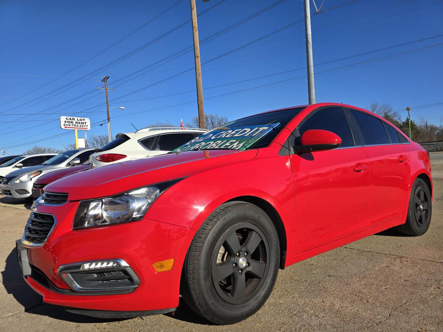 2015 RED /BLACK Chevrolet Cruze 1LT (1G1PC5SB0F7) with an 1.4L L4 DOHC 16V TURBO engine, 6-Speed Automatic transmission, located at 2660 S.Garland Avenue, Garland, TX, 75041, (469) 298-3118, 32.885551, -96.655602 - Welcome to DallasAutos4Less, one of the Premier BUY HERE PAY HERE Dealers in the North Dallas Area. We specialize in financing to people with NO CREDIT or BAD CREDIT. We need proof of income, proof of residence, and a ID. Come buy your new car from us today!! This is a very well cared for 2015 CH - Photo#7