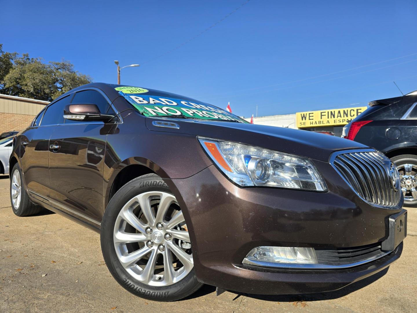 2016 BROWN Buick LaCrosse Leather Package (1G4GB5G37GF) with an 3.6L V6 DOHC 24V FFV engine, 6A transmission, located at 2660 S.Garland Avenue, Garland, TX, 75041, (469) 298-3118, 32.885551, -96.655602 - Photo#0