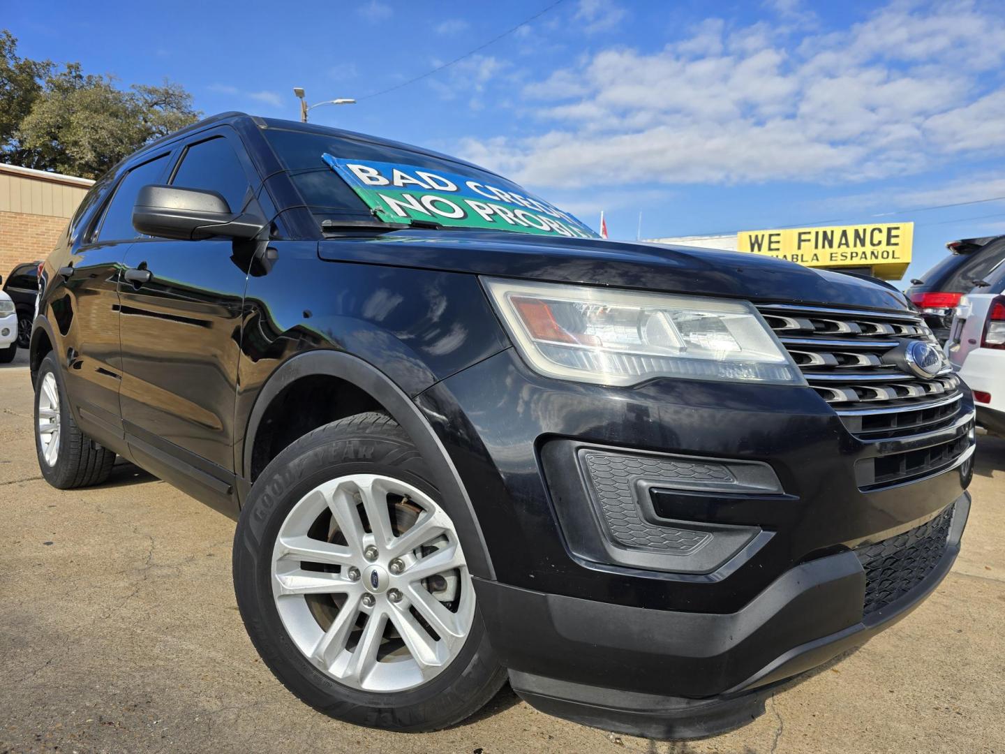 2016 BLACK Ford Explorer (1FM5K7B80GG) with an 3.5L V6 DOHC 24V engine, 6A transmission, located at 2660 S.Garland Avenue, Garland, TX, 75041, (469) 298-3118, 32.885551, -96.655602 - Photo#0