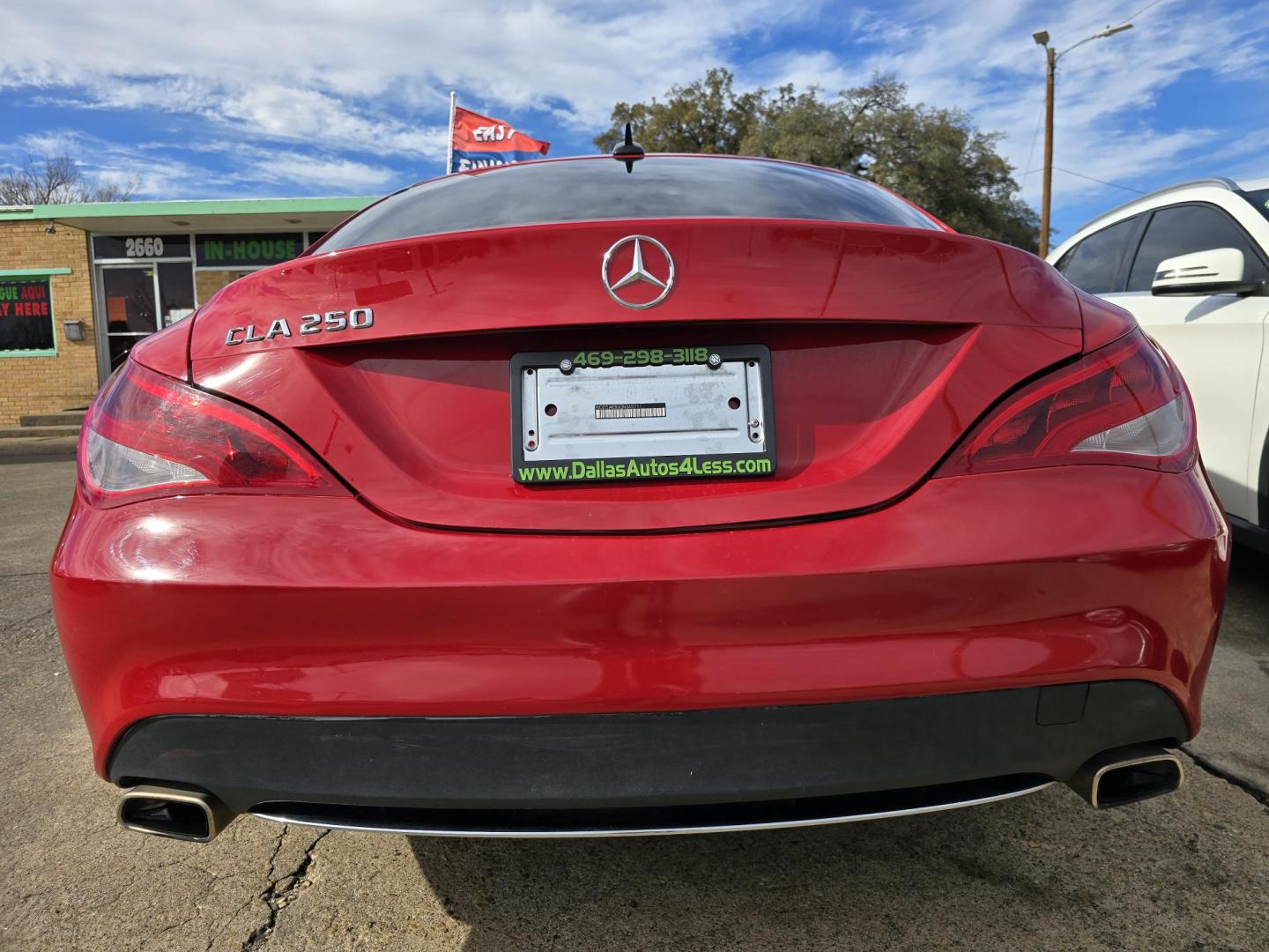 2016 RED Mercedes-Benz CLA-Class CLA250 (WDDSJ4EB0GN) with an 2.0L L4 DOHC 16V engine, 7A transmission, located at 2660 S.Garland Avenue, Garland, TX, 75041, (469) 298-3118, 32.885551, -96.655602 - Photo#4