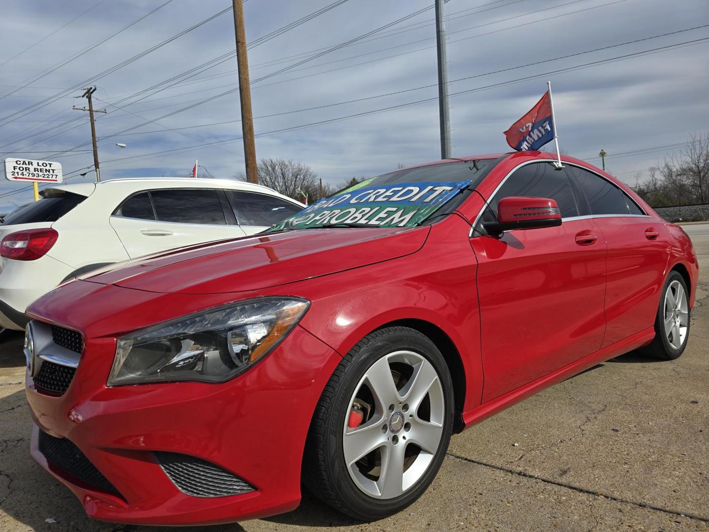 2016 RED Mercedes-Benz CLA-Class CLA250 (WDDSJ4EB0GN) with an 2.0L L4 DOHC 16V engine, 7A transmission, located at 2660 S.Garland Avenue, Garland, TX, 75041, (469) 298-3118, 32.885551, -96.655602 - Photo#6