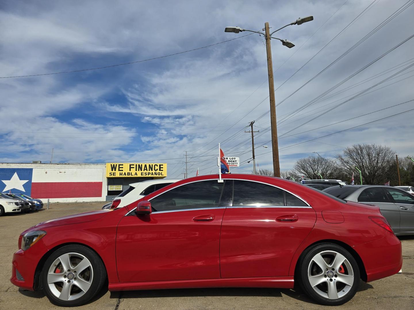 2016 RED Mercedes-Benz CLA-Class CLA250 (WDDSJ4EB0GN) with an 2.0L L4 DOHC 16V engine, 7A transmission, located at 2660 S.Garland Avenue, Garland, TX, 75041, (469) 298-3118, 32.885551, -96.655602 - Photo#7