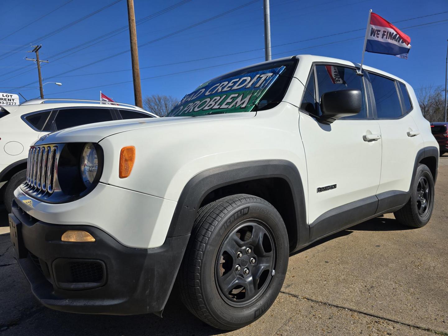 2018 WHITE Jeep Renegade Sport (ZACCJAAB3JP) with an 2.4L L4 DOHC 16V engine, AUTO transmission, located at 2660 S.Garland Avenue, Garland, TX, 75041, (469) 298-3118, 32.885551, -96.655602 - Photo#7