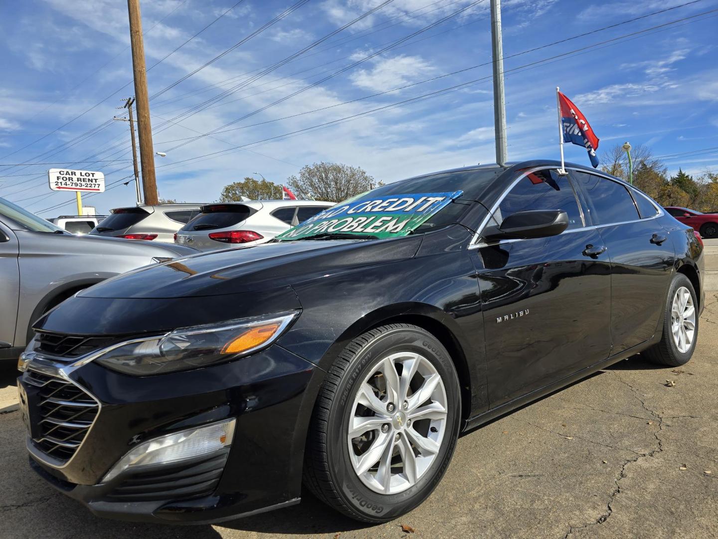 2019 BLACK Chevrolet Malibu LT (1G1ZD5ST6KF) with an 1.5L L4 DOHC 16V engine, 6A transmission, located at 2660 S.Garland Avenue, Garland, TX, 75041, (469) 298-3118, 32.885551, -96.655602 - Photo#7